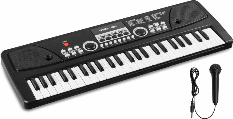 KD49 49-Tangenters Elektronisk Keyboard – Sort med Batteri