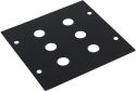 Flight Case Tilbehør, Omnitronic Module 2U 6x 6.3mm plug 88x88mm