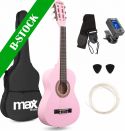 Musikinstrumenter, SoloArt Junior 1/4 Classic Guitar Pack Pink "B-STOCK"