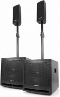 Aktivt lydsystem med Bluetooth VX1000BT / 2 stk. 10" subwoofer + 2 stk. tophøjttaler / 1000W