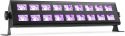 Diskolys & Lyseffekter, UV lys bar, BUV293 med 18 stk. kraftige UV LED / 42cm bred / solid monteringsfod for nem opsætning!