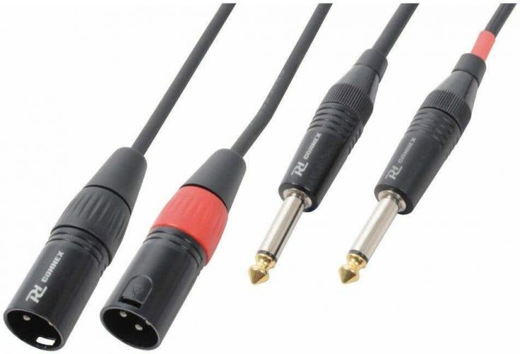 CX64-1 Cable 2xXLR Male-2x6.3 Mono 1.5m