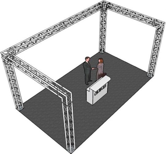 Alutruss Truss set QUADLOCK 6082 U-Figure 7x4x3.5m (WxDxH)