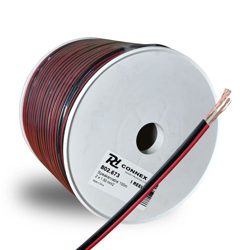 RX22 Rød&Sort Kabel 2 x 1,5mm² 100M rulle
