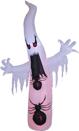 Halloween Dekoration, Oppustelig Skræmmende Kæmpe Spøgelse, 234cm