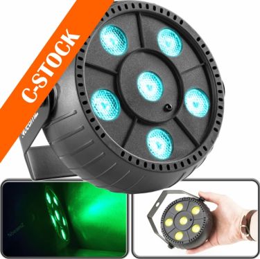 PLP10 Battery Party Par 6x 2W RGB "C-STOCK"