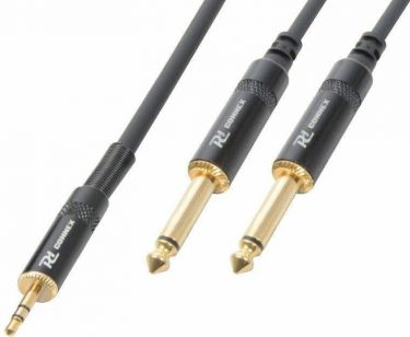CX86-3 Cable 3.5 Stereo-2x6.3 Mono 3.0m HQ