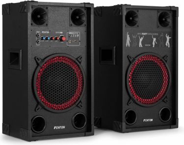 Højttalersæt med indbygget forstærker SPK-110, 10" bas / 600 Watt / Bluetooth / Til hjemmebrug