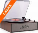Reno Record Player Retro Wood "C-STOCK"