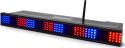 Disko/Wi-Bar 192 RGB LED'er / Trådløs DMX og lithium batteri