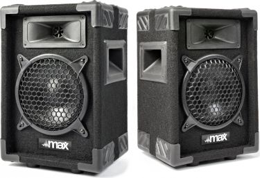 Højttalersæt i populært disco-look 2-vejs med 6" bas / 300W (pris er for 2 højttalere)