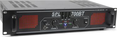 SPL 700BT Amplifier Red LED+EQ Black