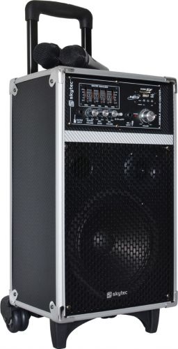 Mobilt lydanlæg ST-080 / 8" bas 150W USB/SD-input inkl. 2 mikrofoner (heraf 1 trådløs)