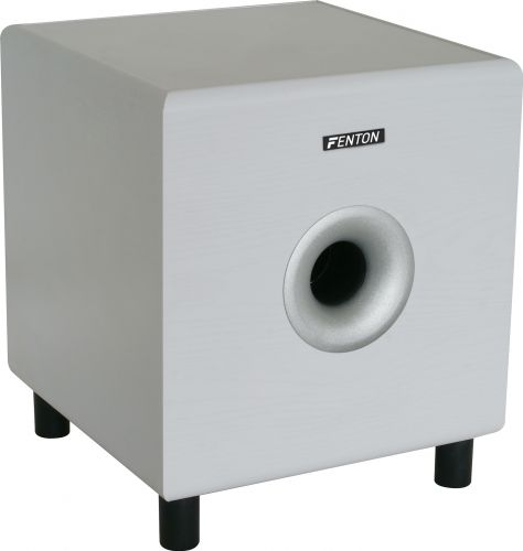 Aktiv Hi-Fi subwoofer SHFS10W / 10" bas 200W, hvid