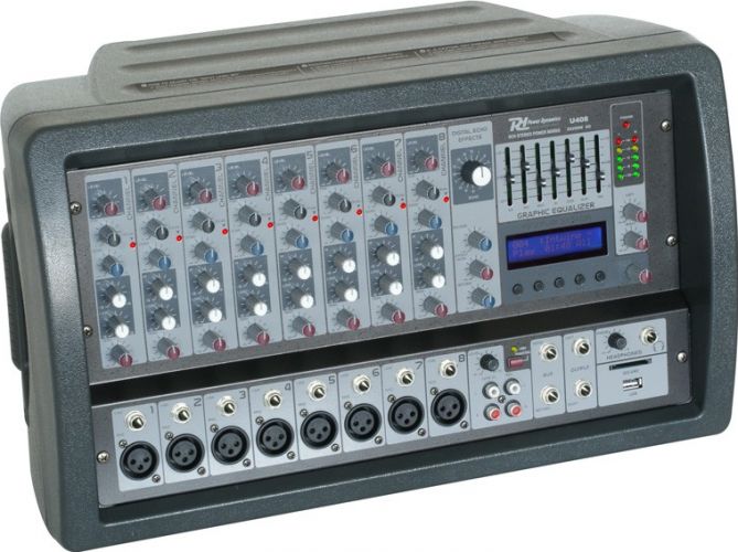 PDM-C802A 8-Channel Powered stereo mixer DSP/MP3