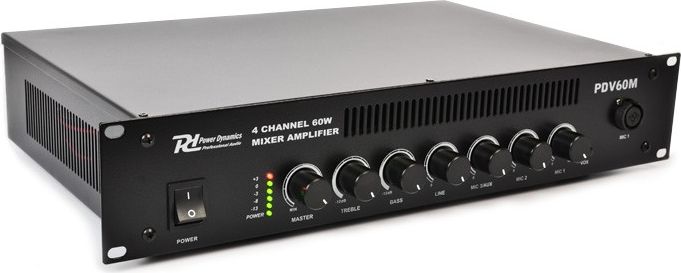 PDV60M 60W/100V 4-Channel Mixer Amplifier