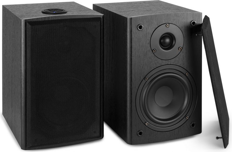 SHF505B Powered BT Bookshelf Speakers 5.25” MP3
