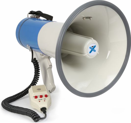 Megafon 55W med sirene, bluetooth, optage og afspille funktion mm.