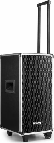 Mobilt lydanlæg ST095 250W CD-afspiller/ Bluetooth/ USB/ Trådløs mikrofon, God lyd, Simpel at bruge!