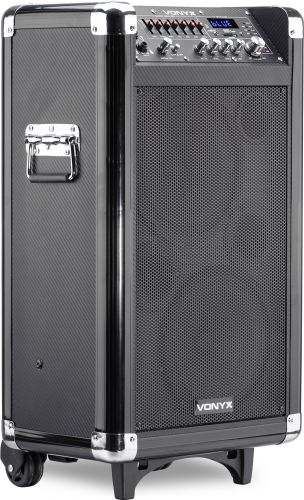 ST075 Portable Sound System 2x 8" USB/SD/VHF/BT