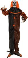 Halloween Dekoration, Animeret Figur Med Lys- og Lydeffekter, Pop-up klovn, 180cm