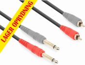 CX324-1 Cable 2x 6.3 Mono - 2xRCA Male 1.5m