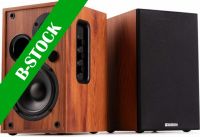 KS02 Active Bookshelf Speaker Set 80W BT Wood "B-STOCK"