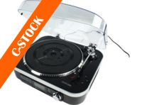 USB pladespiller m. højttaler (33 1/3, 45, 78 RPM) "C-STOCK"
