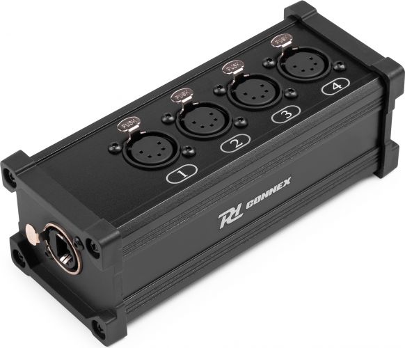 CX188 RJ45 to 4x XLR5F Splitter Box