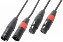 XLR - XLR, CX60-3 Cable 2xXLR Male-2xXLR Female 3.0m